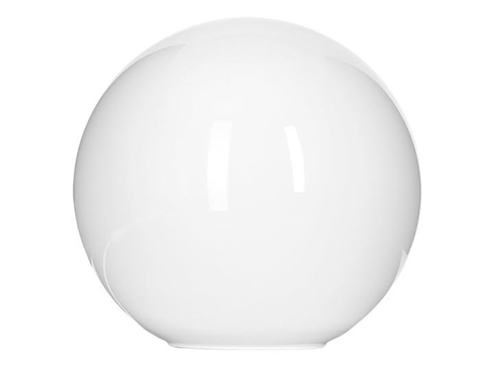 Szklana lampy stołowa biała kula