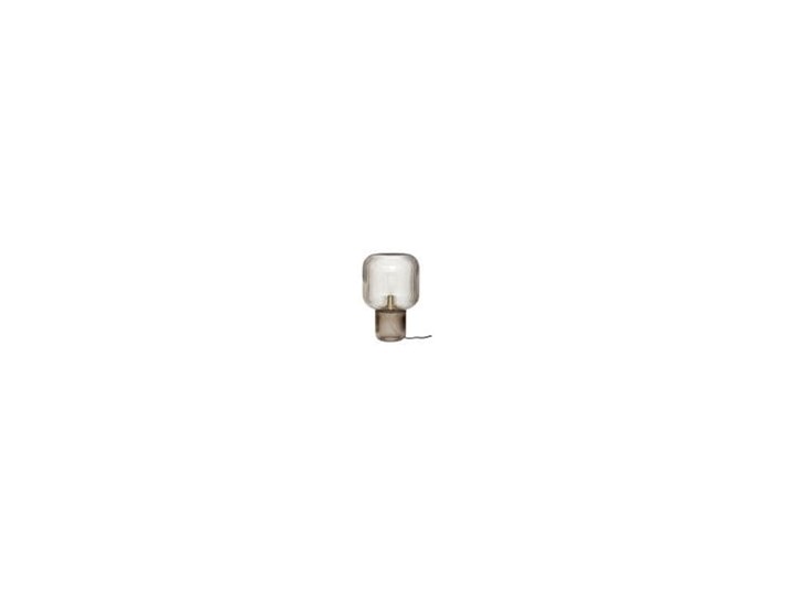 Szklana kawowa lampa stołowa Pirum Hubsch Metal Lampa z kloszem Wysokość 25 cm Pomieszczenie Salon Stal Szkło Lampa nocna Styl Skandynawski