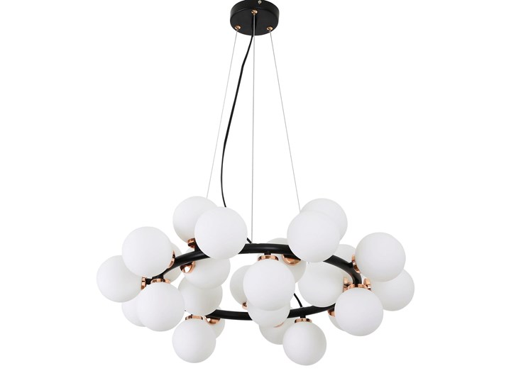 Lampa Marsiada czarna W25 Lampa z kloszem Lampa inspirowana Metal Szkło Stal Pomieszczenie Salon
