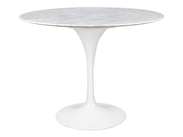 Stół TULIP MARBLE CARRARA 100 Marmur Metal Wysokość 74 cm Stal Kształt blatu Okrągły