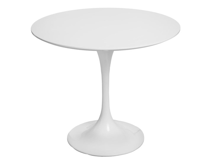 Stół TULIPAN 90 cm - inspirowany projektem Tulip Płyta MDF Stal Metal Wysokość 76 cm Kolor Biały