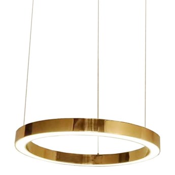 Lampa wisząca złota RING 40 - LED, stal