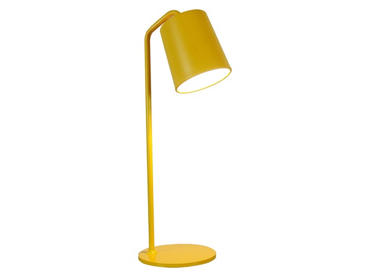 Lampa biurkowa FLAMING żółta Lampa z kloszem Stal Kolor Żółty Styl Nowoczesny