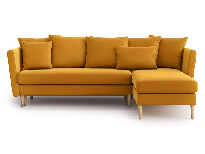 Narożnik Joleen z szezlongiem i funkcją spania, Golden Velvet Szerokość 240 cm Szerokość 210 cm Wysokość 88 cm Materiał obicia Tkanina Głębokość 160 cm Kategoria Narożniki