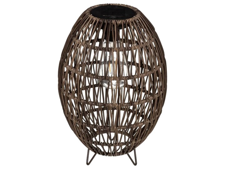 Lampion solarny z plecionym kloszem, Ø 21cm