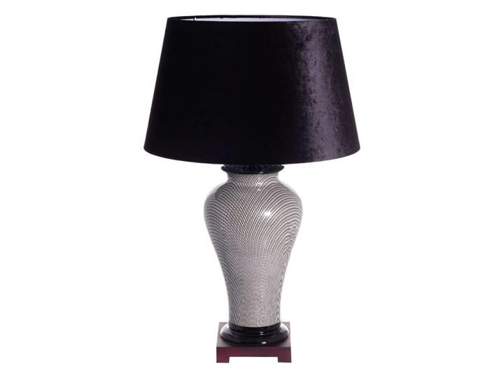 Lampa stołowa Kanako ceramiczna 72cm, 72 cm Lampa z kloszem Ceramika Drewno Lampa z abażurem Kategoria Lampy stołowe