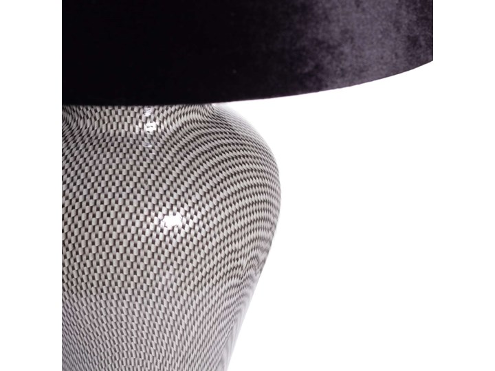 Lampa stołowa Kanako ceramiczna 72cm, 72 cm Ceramika Lampa z abażurem Drewno Lampa z kloszem Kategoria Lampy stołowe