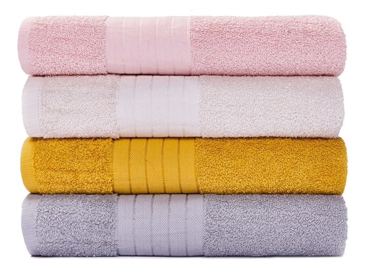 Zestaw 4 bawełnianych ręczników Le Bonom Milano, 70x140 cm Bawełna Komplet ręczników Kategoria Ręczniki