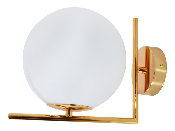 KINKIET LAMPA ŚCIENNA NOWOCZESNA ZŁOTA SORENTO D20 LUMINA DECO Kinkiet z abażurem Szkło Styl Nowoczesny Kinkiet z kloszem Metal Styl Glamour