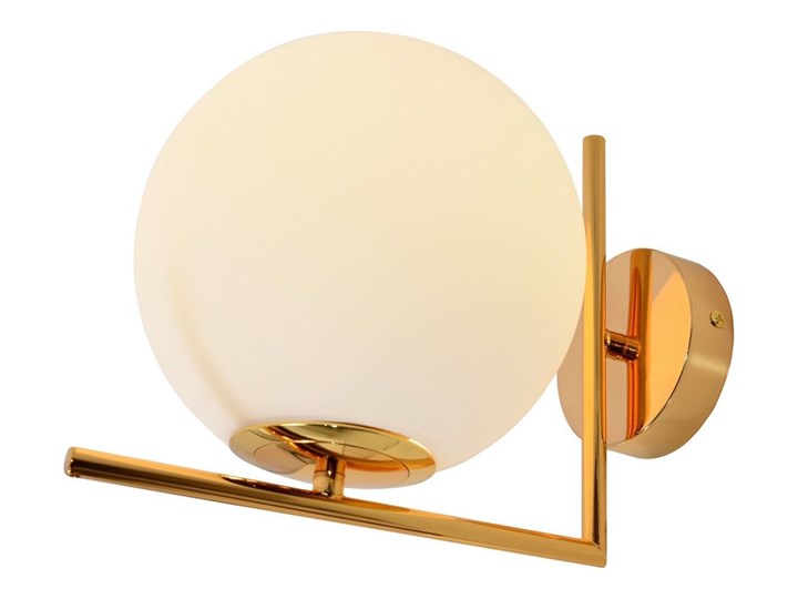 KINKIET LAMPA ŚCIENNA NOWOCZESNA ZŁOTA SORENTO D20 LUMINA DECO Kolor Złoty Kinkiet z kloszem Metal Szkło Kinkiet z abażurem Styl Nowoczesny