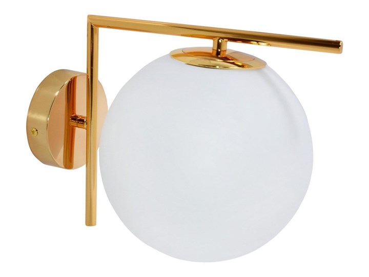 KINKIET LAMPA ŚCIENNA NOWOCZESNA ZŁOTA SORENTO D20 LUMINA DECO Kinkiet z abażurem Metal Szkło Styl Nowoczesny Kinkiet z kloszem Styl Glamour