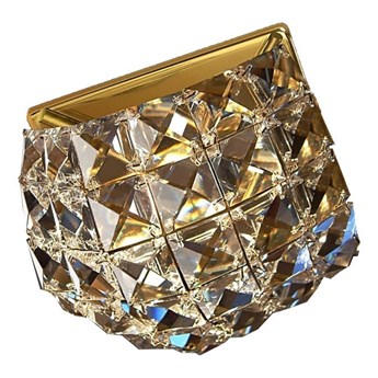 Złota lampa  sufitowa 2006OR kryształowe oczko gumarcris oprawa podtynkowa salon hol łazienka hotel