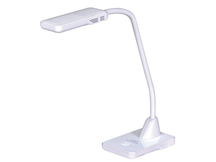 Biała młodzieżowa lampka na biurko - S259-Vomero Wysokość 42 cm Tworzywo sztuczne Lampa biurkowa Kolor Biały