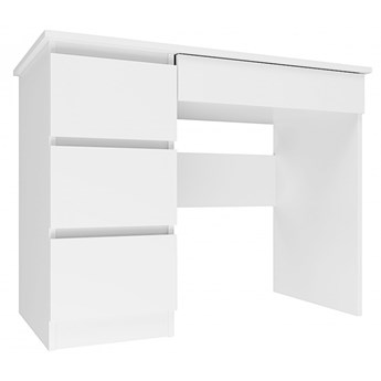 Wąskie biurko w kolorze biały połysk - Oraso 3X