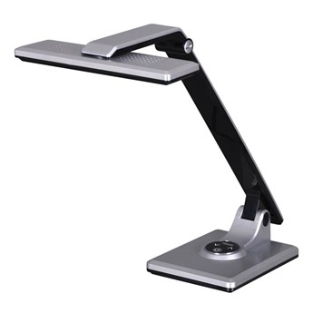 Srebrna lampka na biurko ze ściemniaczem - S263-Frino