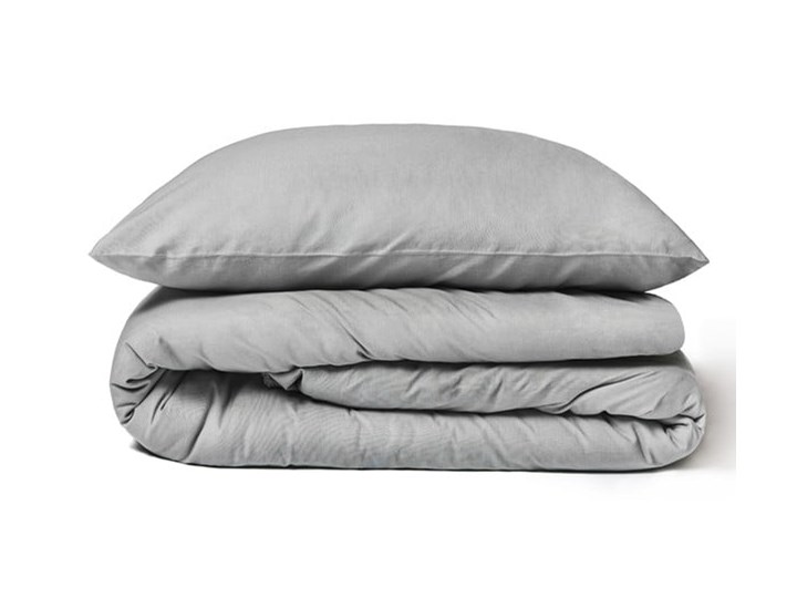 Jasnoszara pościel dwuosobowa z bawełny stonewashed Le Bonom, 200x220 cm Komplet pościeli 70x90 cm Rozmiar poduszki 70x90 cm Bawełna Pomieszczenie Pościel do sypialni