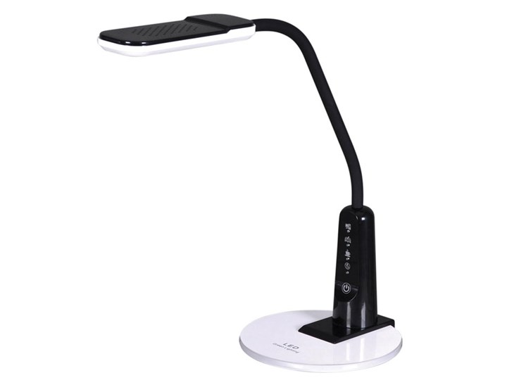 Czarna lampka na biurko LED dotykowa - S264-Teni Wysokość 42 cm Pomieszczenie Biuro i pracownia Lampa gabinetowa Lampa LED Lampa biurkowa Tworzywo sztuczne Funkcje Lampa dotykowa