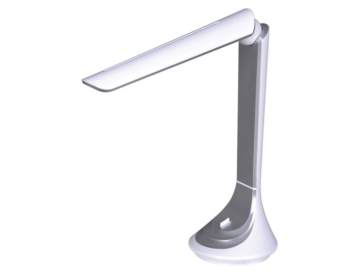 Srebrno-biała lampka LED na biurko - S267-Rompex Lampa biurkowa Lampa gabinetowa Styl Nowoczesny Tworzywo sztuczne Wysokość 28 cm Lampa LED Pomieszczenie Sypialnia