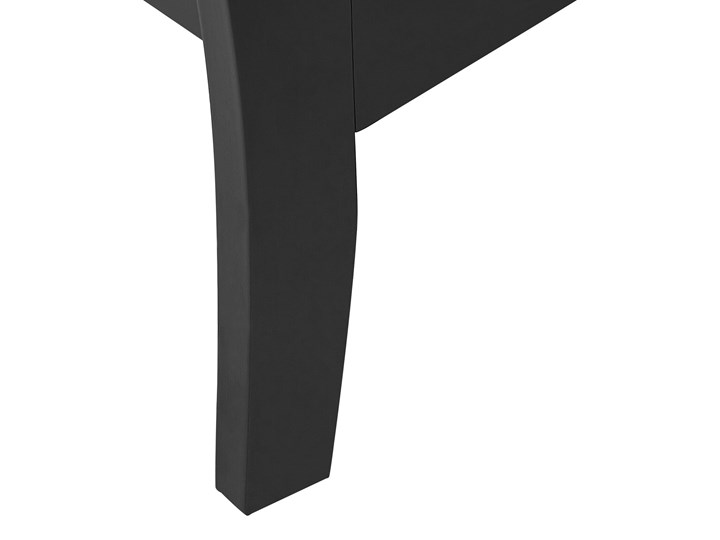 Beliani Komoda czarna szafka z 6 szufladami do salonu przedpokoju bieliźniarka do sypialni 75 x 130 cm styl prowansalski Głębokość 40 cm Pomieszczenie Sypialnia