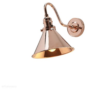 Metalowa lampa (polerowana miedź) ścienna - kinkiet do salonu sypialni kuchni (1xE27) Elstead (Provence)