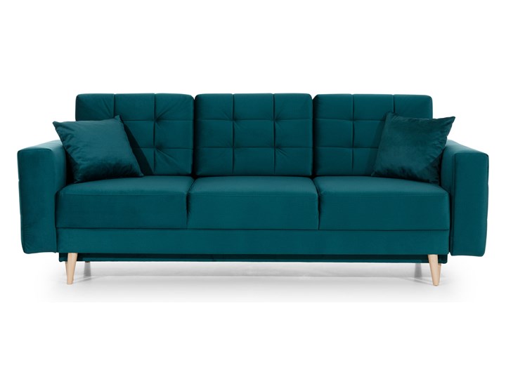 Pikowana sofa Asgard z funkcją spania typu DL i pojemnikiem na pościel 235x86x95 Typ Gładkie Szerokość 235 cm Głębokość 95 cm Typ Pikowane