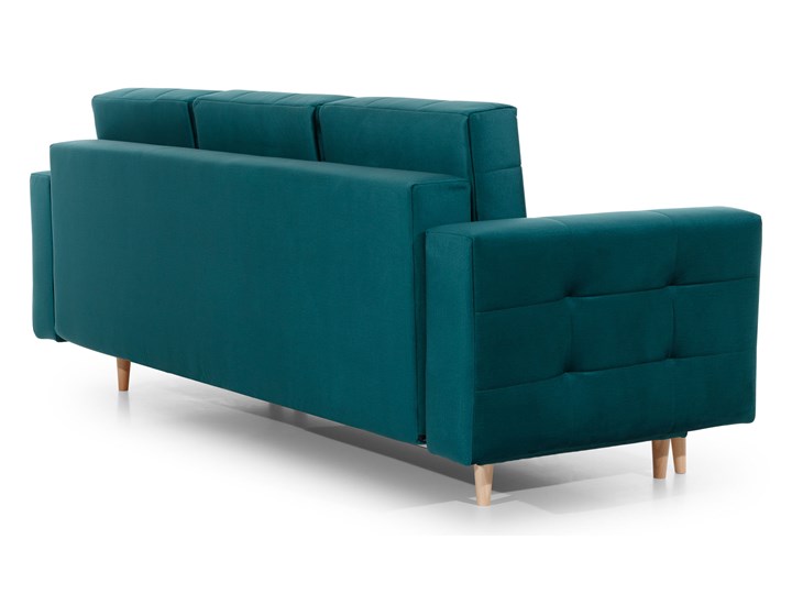 Pikowana sofa Asgard z funkcją spania typu DL i pojemnikiem na pościel 235x86x95 Głębokość 95 cm Szerokość 235 cm Typ Gładkie
