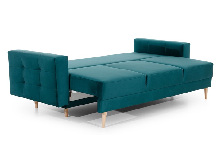 Pikowana sofa Asgard z funkcją spania typu DL i pojemnikiem na pościel 235x86x95 Typ Gładkie Szerokość 235 cm Głębokość 95 cm Typ Pikowane