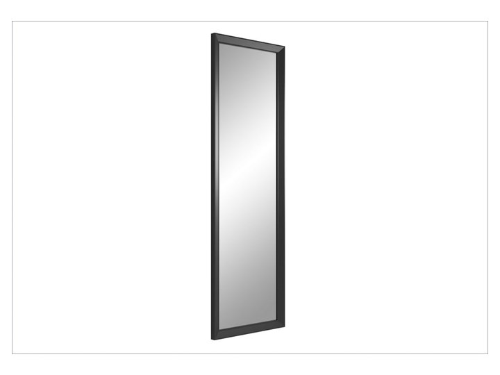 Lustro ścienne w czarnej ramie Styler Paris, 42x137 cm Lustro bez ramy Kolor Czarny Prostokątne Kategoria Lustra