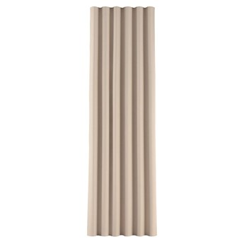 Zasłona na taśmie wave, ecru o wyraźnej strukturze, 1szt 65 × 280 cm, Blackout - zaciemniające