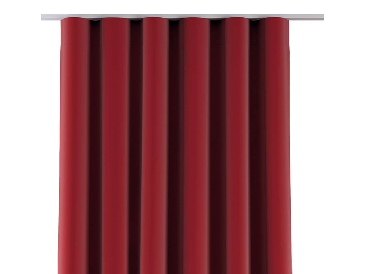 Zasłona na taśmie wave, intensywna czerwień, 1szt 65 × 280 cm, Velvet Mocowanie Taśma Poliester 65x280 cm Kategoria Zasłony