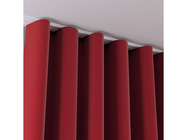 Zasłona na taśmie wave, intensywna czerwień, 1szt 65 × 280 cm, Velvet Poliester 65x280 cm Kategoria Zasłony