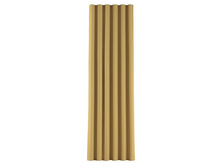 Zasłona na taśmie wave, musztardowy żółty o wyraźnej strukturze, 1szt 65 × 280 cm, Blackout - zaciemniające Kolor Czarny Poliester 65x280 cm Mocowanie Taśma