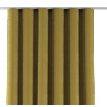 Zasłona na taśmie wave, oliwkowy zielony, 1szt 65 × 280 cm, Velvet