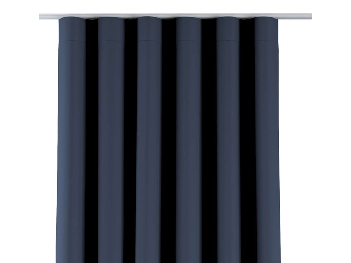 Zasłona na taśmie wave, granatowy, 1szt 65 × 280 cm, Blackout - zaciemniające Poliester 65x280 cm Kolor Czarny