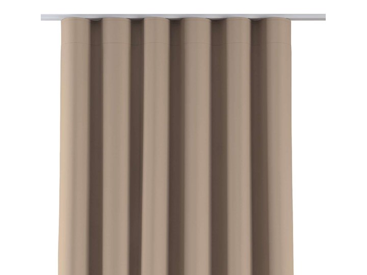 Zasłona na taśmie wave, jasny beż, 1szt 65 × 280 cm, Blackout - zaciemniające Poliester 65x280 cm Mocowanie Kategoria Zasłony