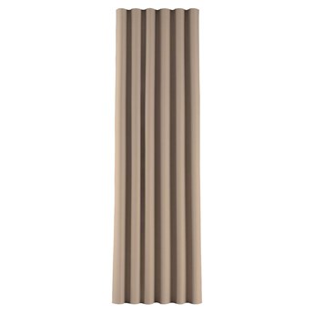 Zasłona na taśmie wave, jasny beż, 1szt 65 × 280 cm, Blackout - zaciemniające