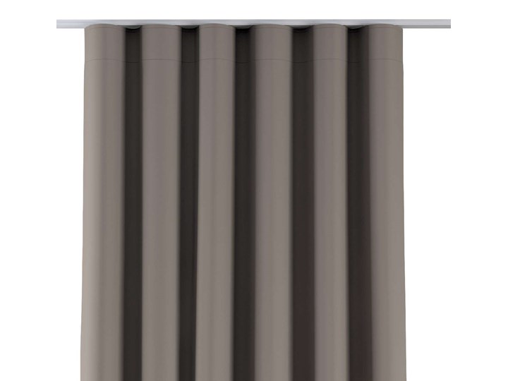 Zasłona na taśmie wave, ciemno beżowy, 1szt 65 × 280 cm, Blackout - zaciemniające Poliester 65x280 cm Kolor Czarny