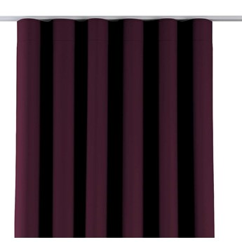 Zasłona na taśmie wave, purpurowy, 1szt 65 × 280 cm, Blackout - zaciemniające
