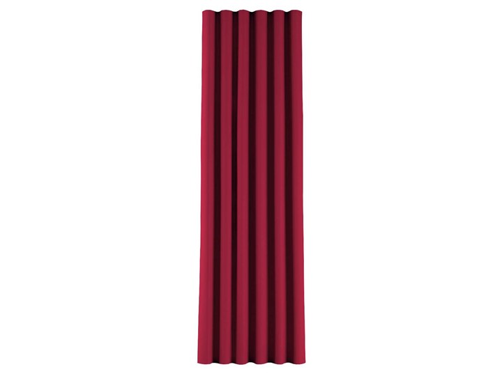 Zasłona na taśmie wave, bordowy, 1szt 65 × 280 cm, Blackout - zaciemniające 65x280 cm Mocowanie Taśma Poliester Kolor Czarny