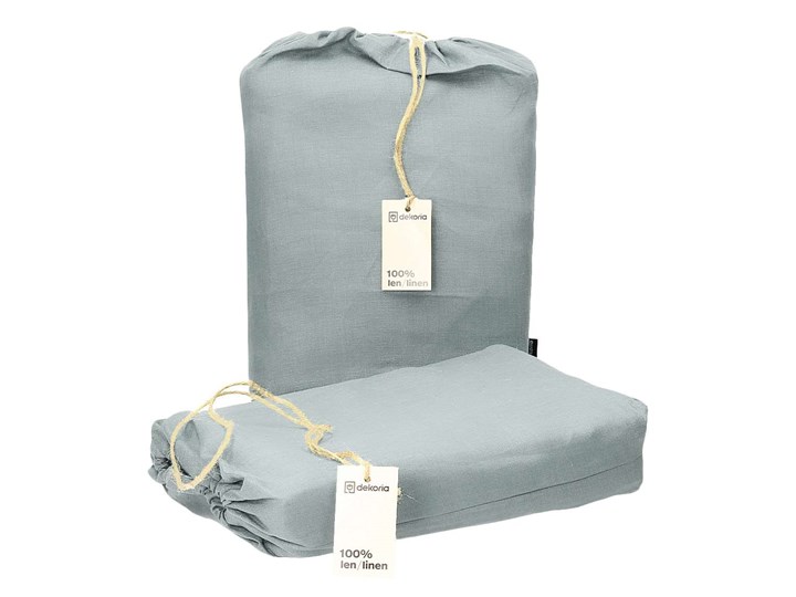 Komplet pościeli lnianej Linen 160x200cm light grey, 160 x 200 cm/ 2 poszewki 80 x 70 cm 160x200 cm Len 50x60 cm Rozmiar poduszki 50x60 cm 140x200 cm Rozmiar poduszki 50x70 cm