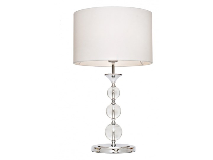 SELSEY Lampa stołowa Crystal biała