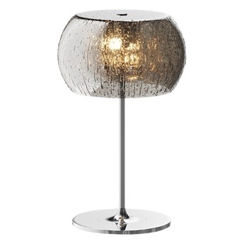 SELSEY Lampa stołowa Alexis 36 cm srebrna