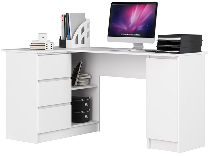 Białe biurko z szufladami - Osmen 3X