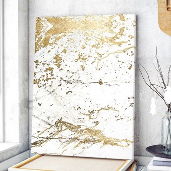 Modny obraz na płótnie - Golden Marble