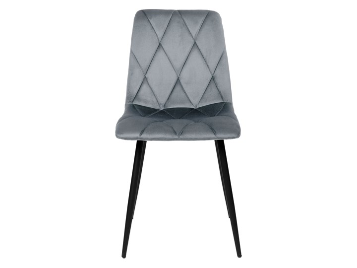 Krzesło tapicerowane MADISON VELVET grafitowe aksamitne Szerokość 44 cm Szerokość 88 cm Skóra Tworzywo sztuczne Metal Wysokość 88 cm Głębokość 56 cm Tkanina Kolor Szary Welur Model Krzesła pikowane