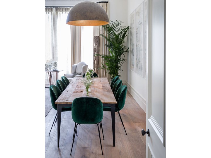 Ach Deco #024 Stół z litego drewna na metalowej podstawie Pomieszczenie stoły biurowe Drewno Kategoria Stoły kuchenne