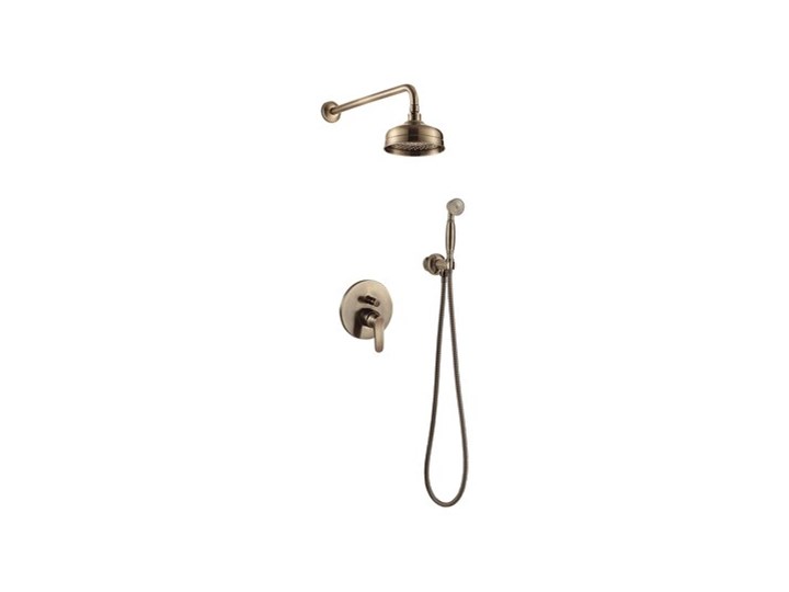 Zestaw prysznicowy podtynkowy OMNIRES Art Deco SYS AD26 z deszczownicą Wyposażenie Z baterią Kategoria Zestawy prysznicowe