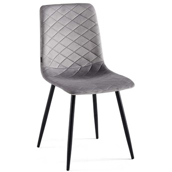 Krzesło tapicerowane szare  DC-6400 szary welur 20