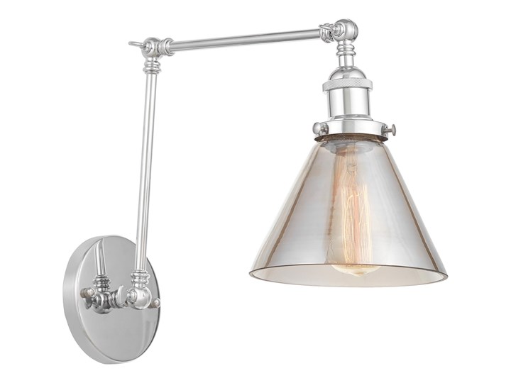 KINKIET LAMPA ŚCIENNA LOFT NUBI PRO GREY W2 Metal Kinkiet z abażurem Szkło Kinkiet z kloszem Kategoria Lampy ścienne