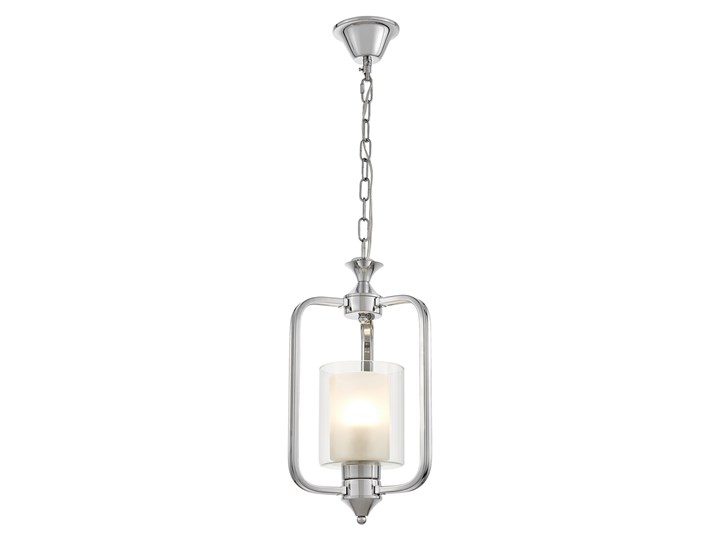 LAMPA WISZĄCA LOFT CHROMOWANA ATLANTA W1 Szkło Metal Lampa z kloszem Lampa z abażurem Kategoria Lampy wiszące Pomieszczenie Jadalnia